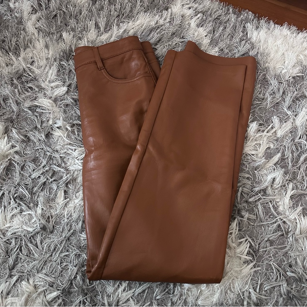 Wilfred Brown Straight-Leg Pants